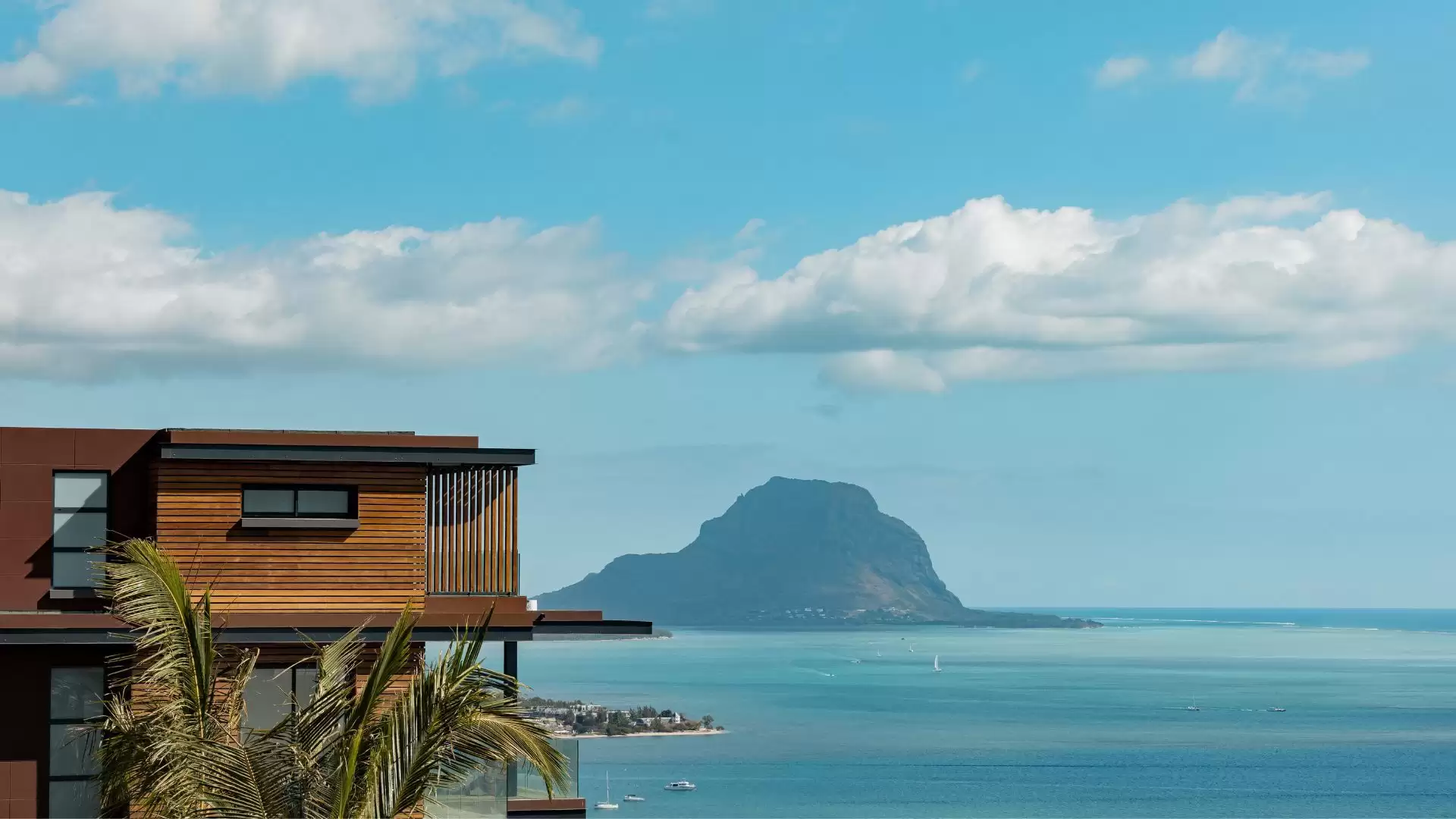 Vue sur Le Morne Brabant et le lagon depuis Legend Hill
